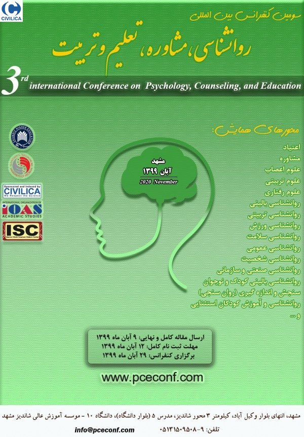 انتشار مقالات سومین کنفرانس بین المللی روانشناسی،مشاوره،تعلیم و تربیت