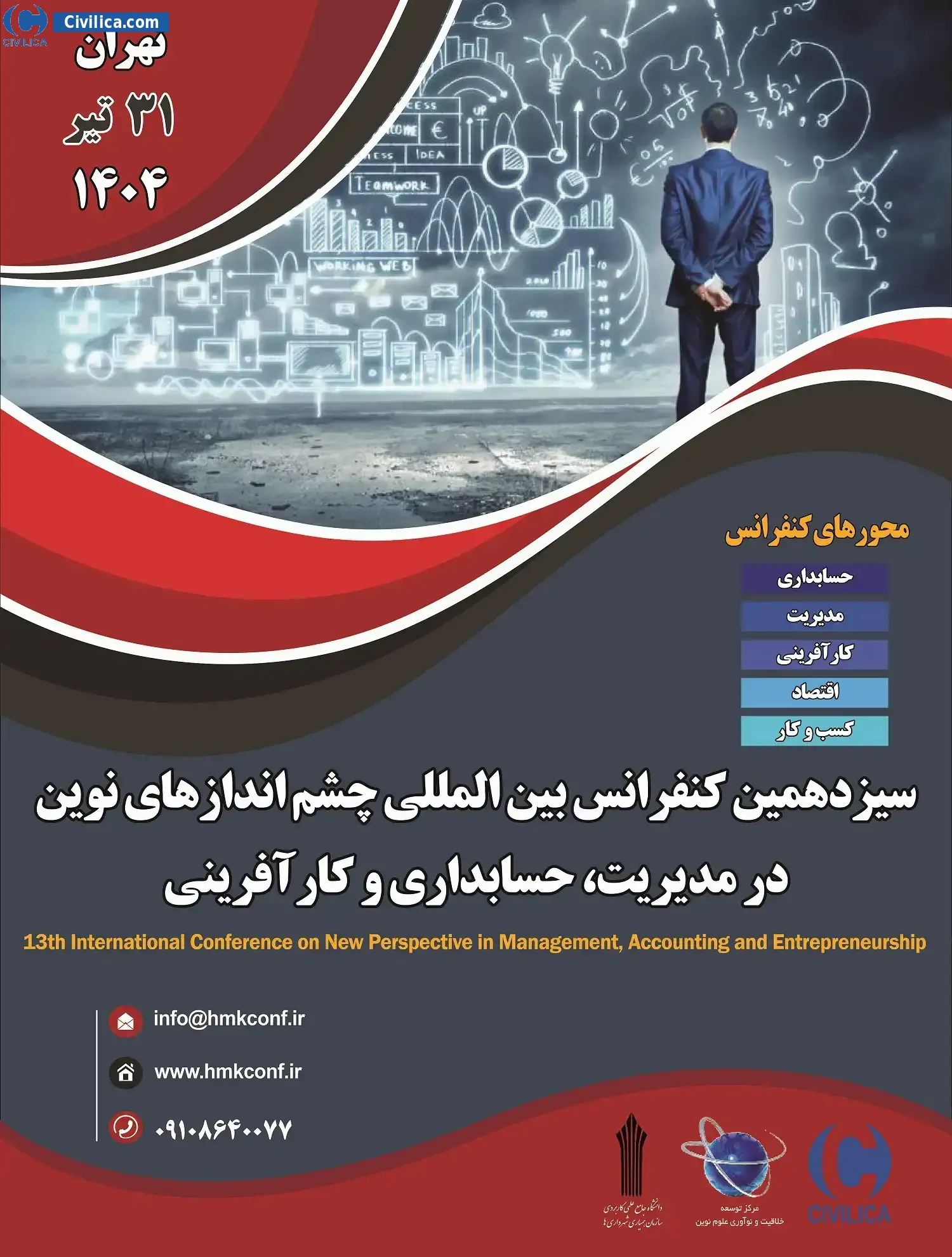 سیزدهمین کنفرانس بین المللی چشم اندازهای نوین در مدیریت، حسابداری و کارآفرینی