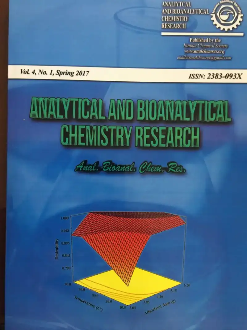 مقالات مجله تحقیقات شیمی تجزیه و تجزیه زیستی، دوره 9، شماره 1 منتشر شد